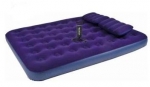 Надувная кровать RELAX FLOCKED AIR BED QUEEN насос+2подушки 203х152х22