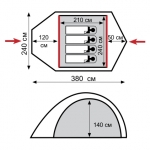Экспедионная палатка Tramp Mountain 4