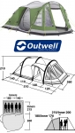 Кемпинговая палатка Outwell Evolution Nevada MP 