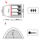 Кемпинговая палатка Tramp Bell 3 (Трамп Белл 3)