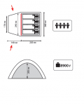 Кемпинговая палатка Tramp Bell 4 (Трамп Белл 4)