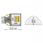 Кемпинговая палатка Talberg Bigless 3
