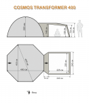 Кемпинговая палатка Maverick Cosmos 400 Transformer (Маверик Космос 400 Трансформер)