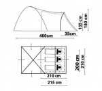 Туристическая палатка палатка Canadian Camper HYPPO 3