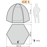 Палатка для зимней рыбалки World of Maverick ICE 5 NEW (Маверик Айс 5 нью)