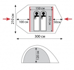 Туристическая палатка Tramp Lair 2