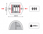 Туристическая палатка Tramp Niche 3