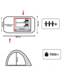 Туристическая палатка Tramp Octave 3