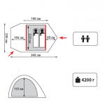 Туристическая палатка Tramp Colibri Plus