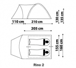 Туристическая палатка Canadian Camper Rino 2