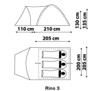 Туристическая палатка Canadian Camper Rino 3