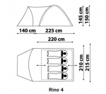 Туристическая палатка Canadian Camper Rino 4