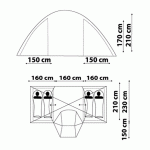 Кемпинговая палатка Canadian Camper SANA 4 plus