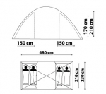 Кемпинговая палатка Canadian Camper SANA 4