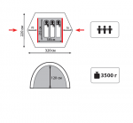 Туристическая палатка Tramp Scout 3