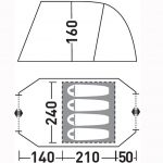 Палатка Greenell Велес 4 v.2