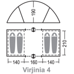 Палатка Greenell Вирджиния 4 v.2