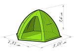 Палатка для зимней рыбалки LOTOS 4 Full(Лотос 4 усовершенствованная)